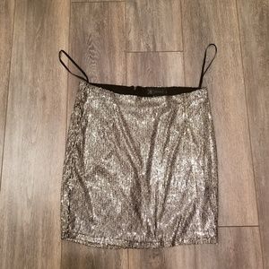 Sequin mini skirt